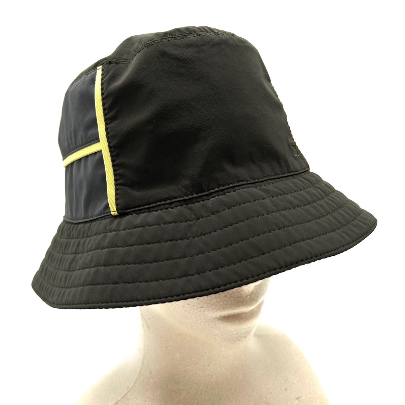 HERMES エルメス ハット フレッドライン Hマーク ナイロン 美品