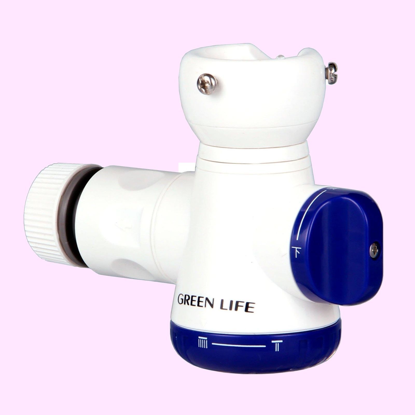 Style:二又タイプ_PatternName:単品 グリーンライフ コネクター シャワー付き蛇口コネクター 二又タイプ水流方向がワンタッチ切替 5.3×9.8×13.0cm SJC-01