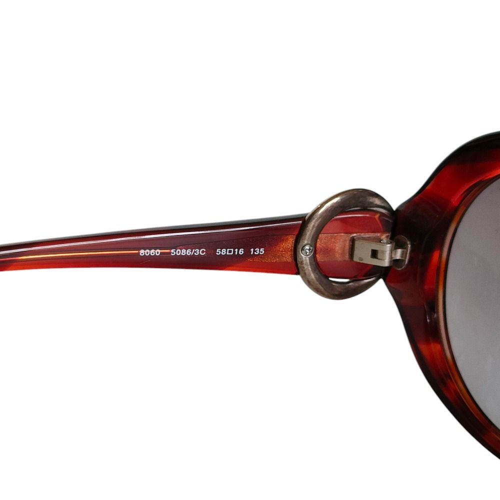 良品 BVLGARI ブルガリ セルフレーム オーバル サングラス 眼鏡 アイ