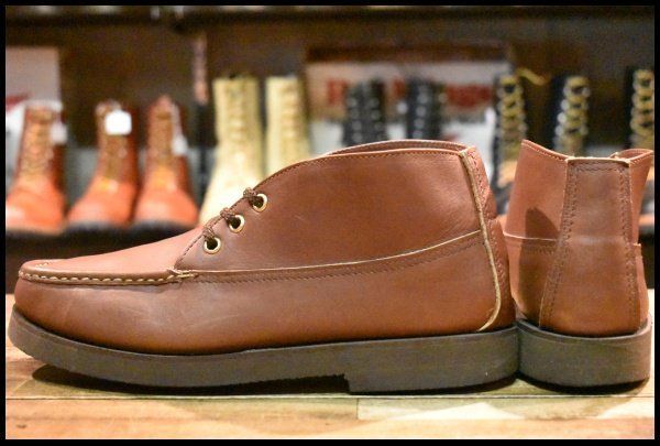 美品Russell Moccasin Co. ブラウンモカシン Russell Moccasin（ラッセルモカシン）Fishing Oxford
