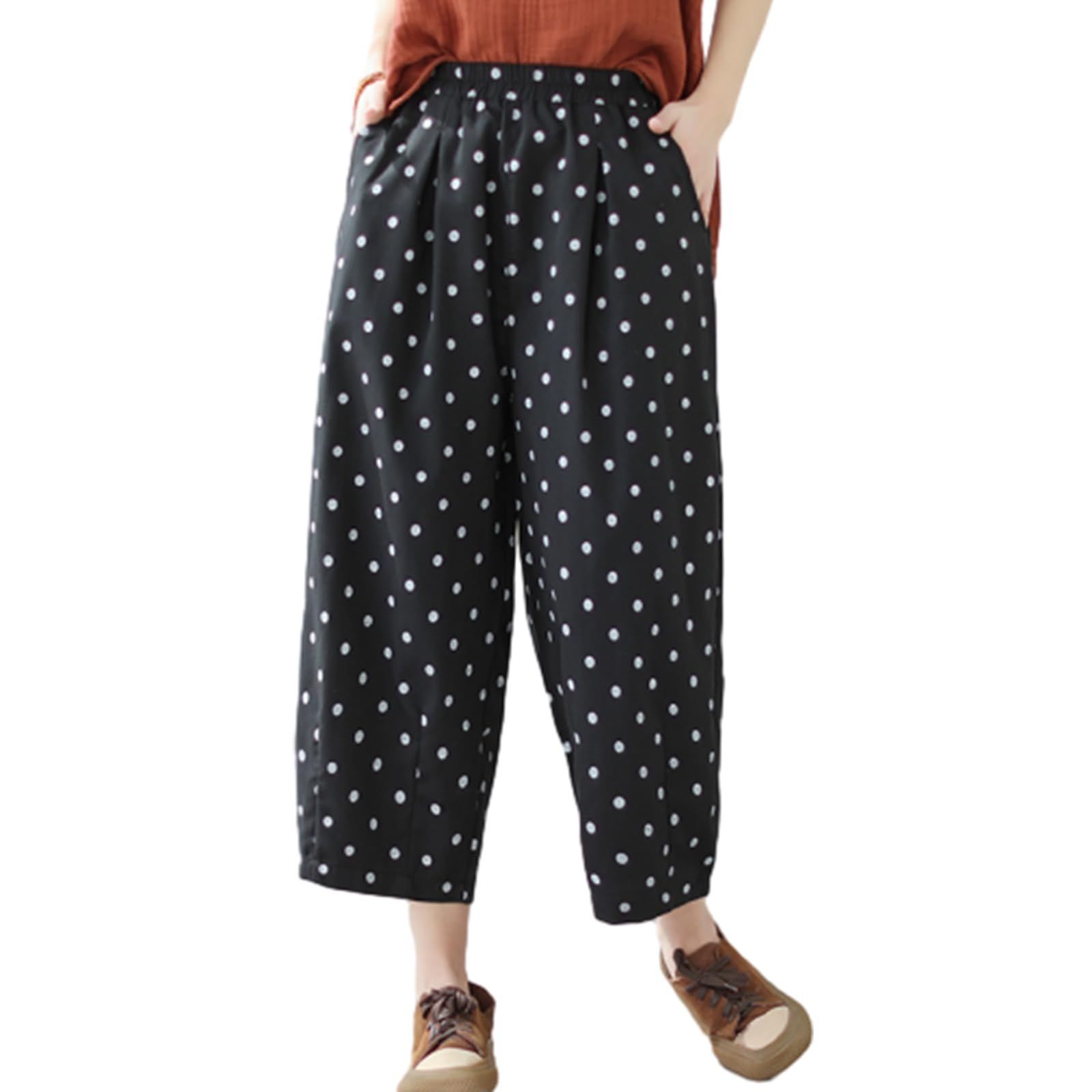 gomme パンツ ドット柄 M サルエルパンツ ワイドパンツ 楽天市場】【10