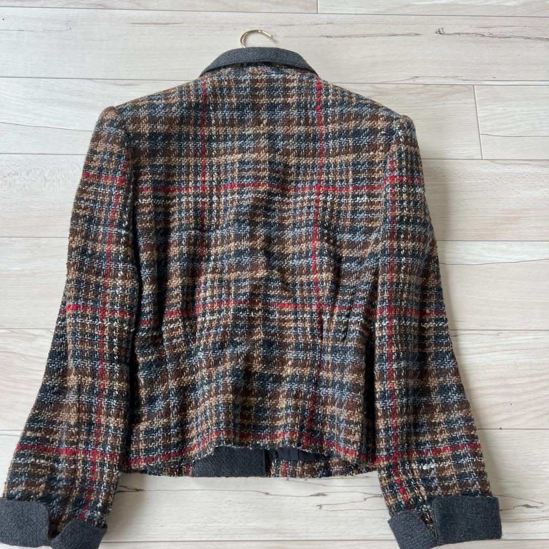 チェックツイードジャケット