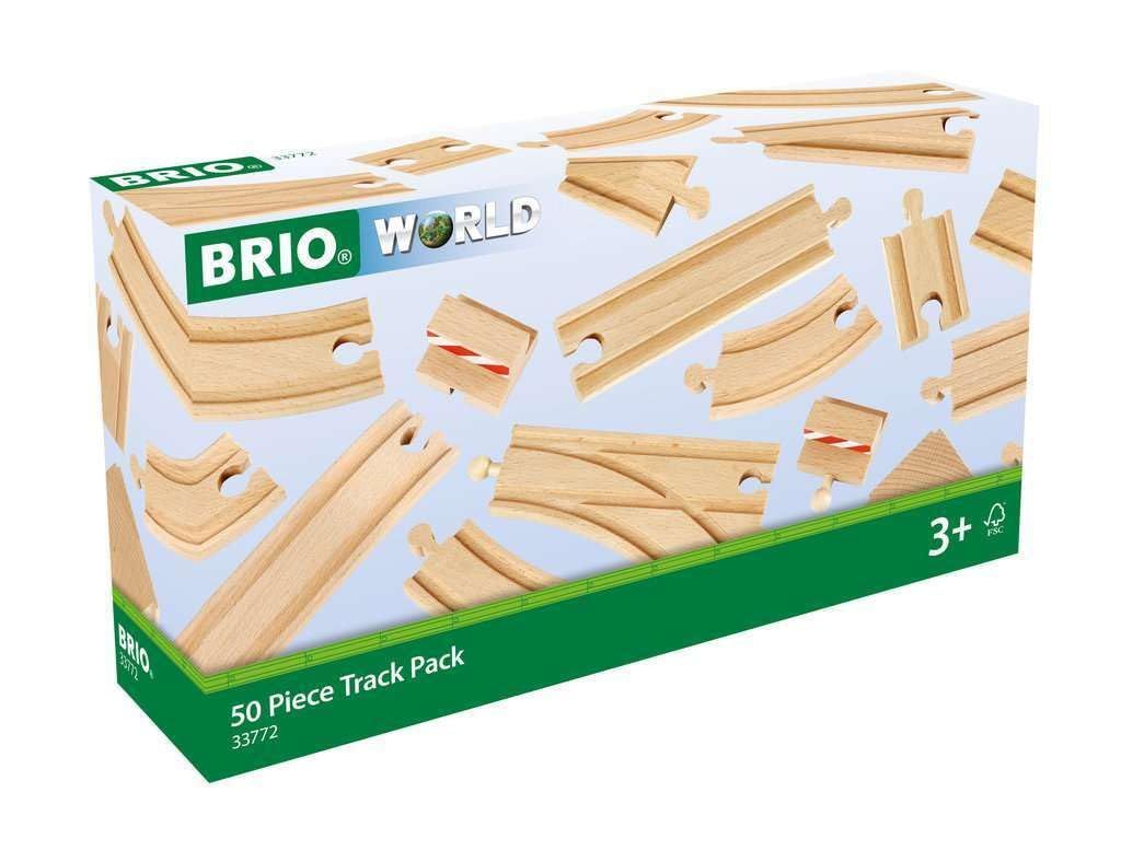 【数量限定】BRIO 50ピース追加レールセット 33772