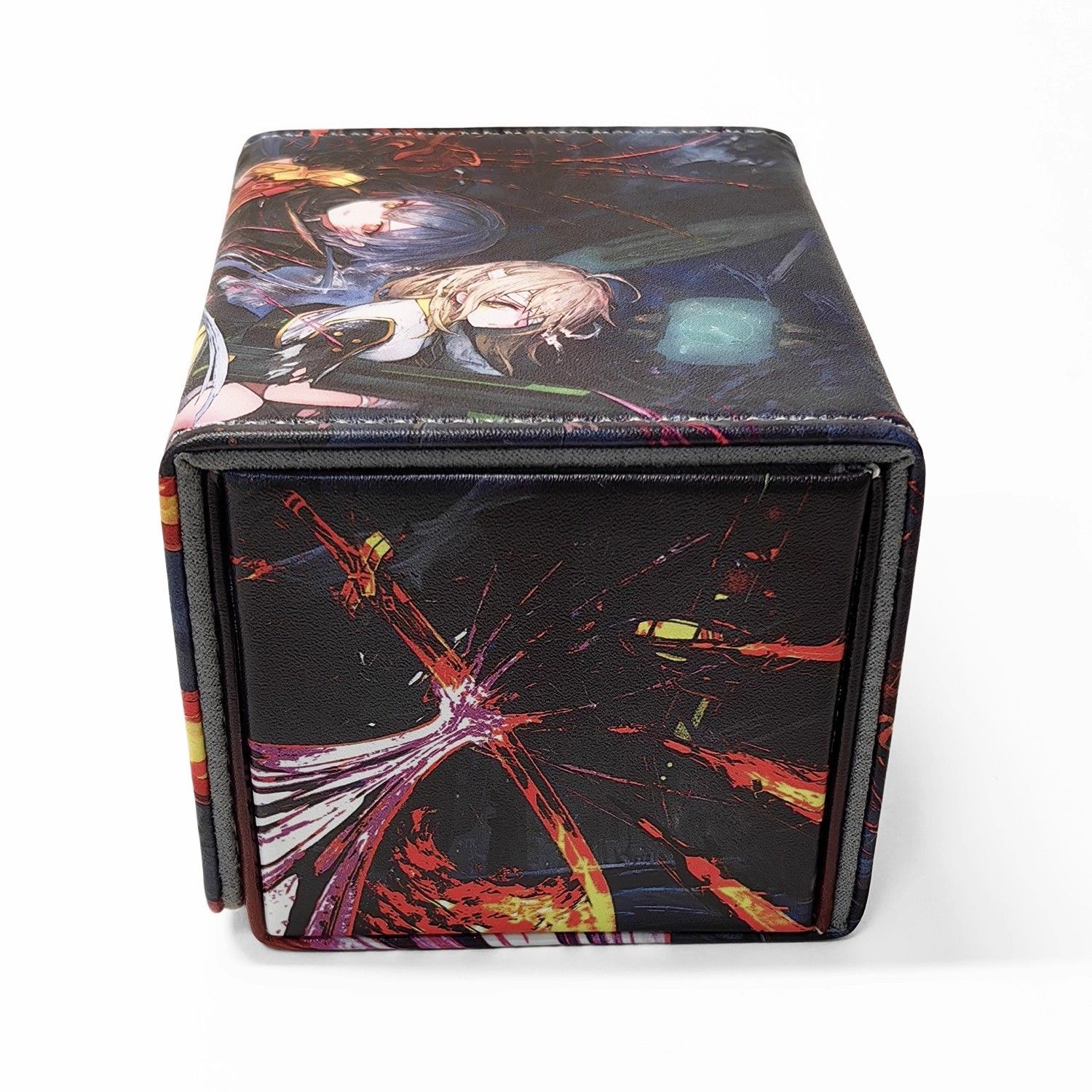 遊戯王 閃刀姫 ロゼ レザーデッキケース 遊戯王 合皮製 デッキケース カードケース 閃刀姫－レイ 閃刀姫