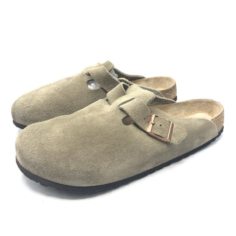 BIRKENSTOCK ボストン スエードサンダル ベージュ 28.5cm ビルケンシュトック 17