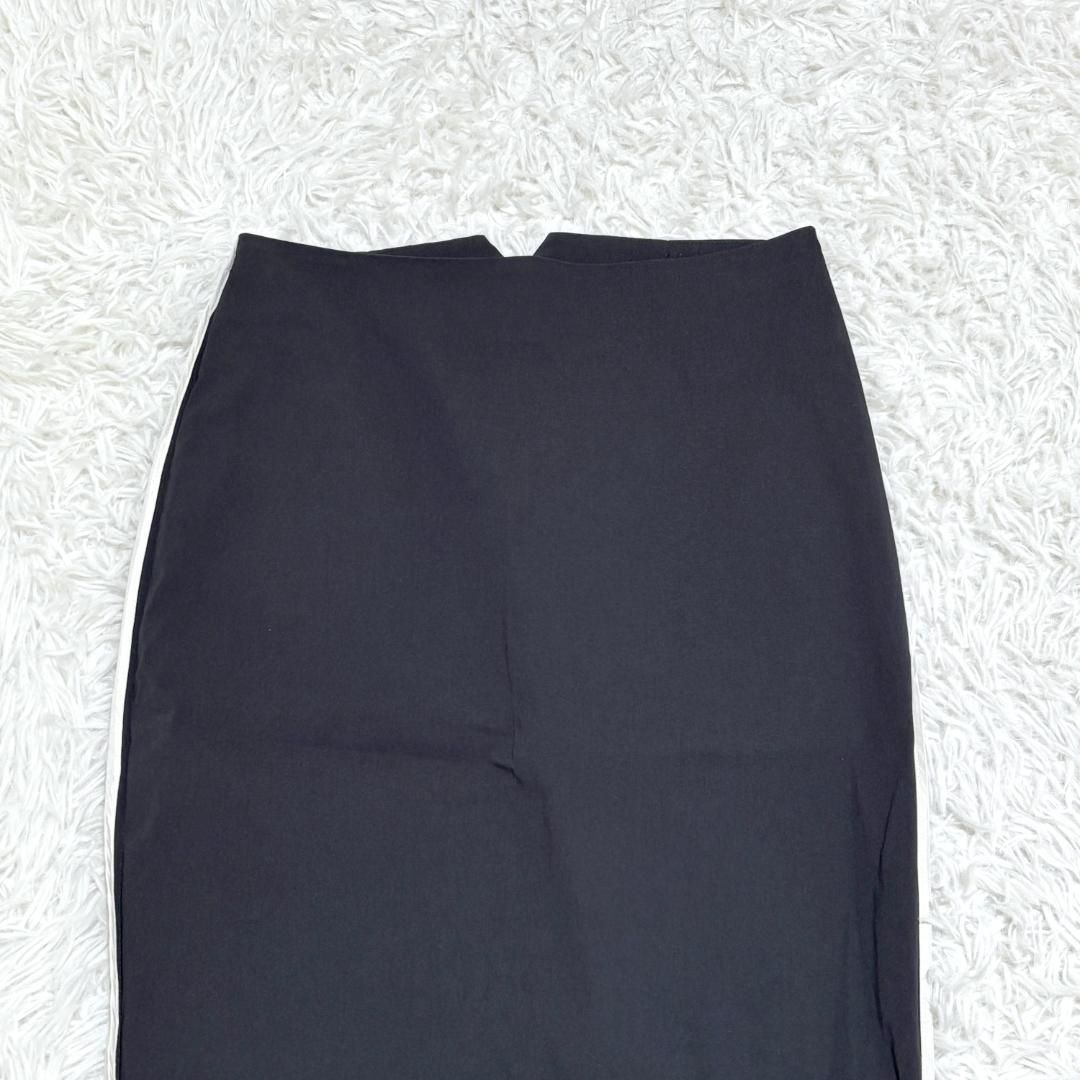 LIVIANA CONTI サイドライン タイトスカート ネイビー 膝下