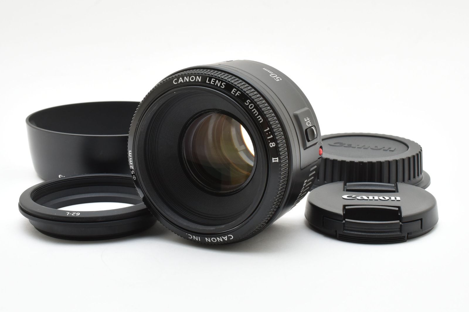 返品保証】☆極上美品☆ CANON キャノン EF 50mm F1.8 II 単焦点
