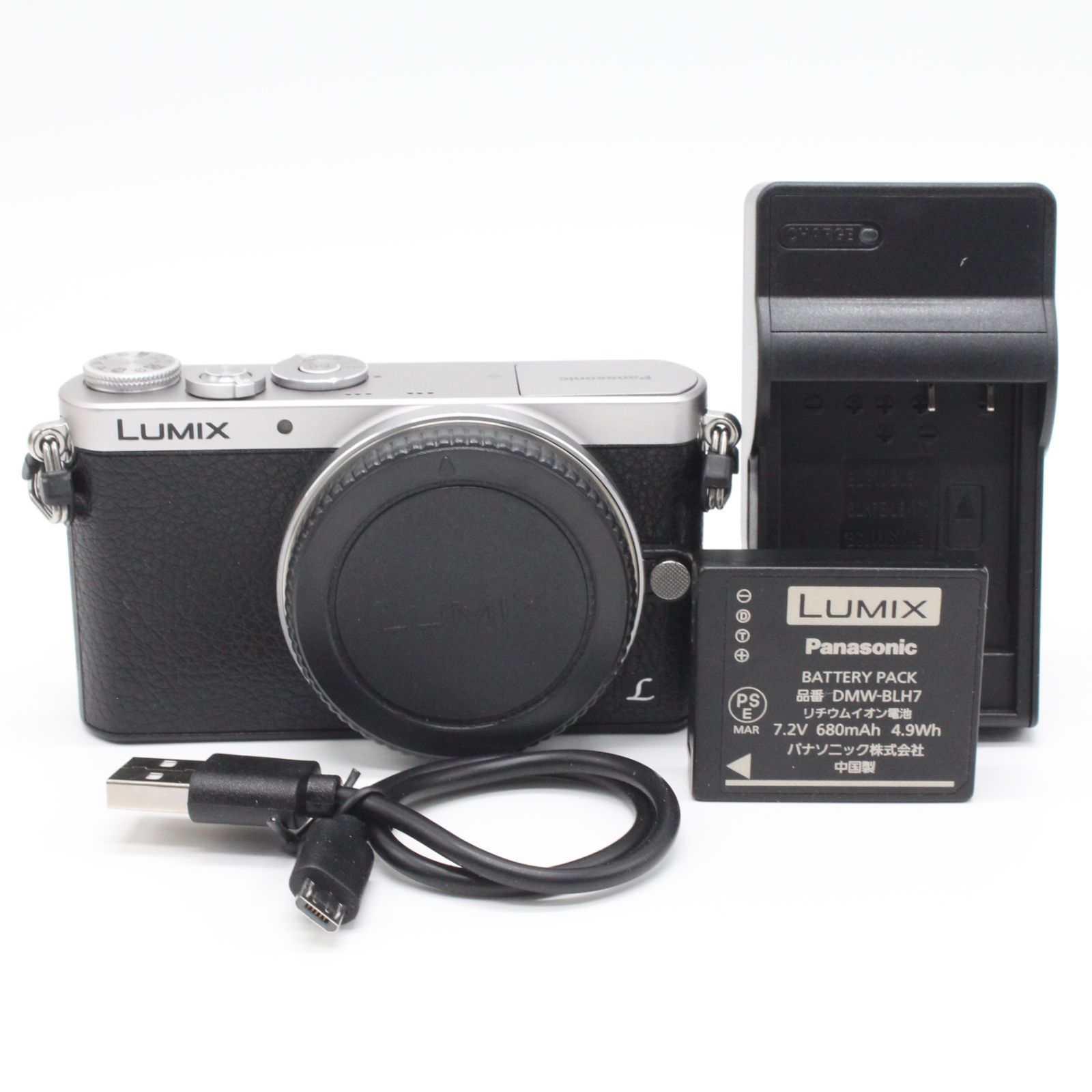 1899ショット 上品 PANASONIC DMC-GM1 ボディ シルバー