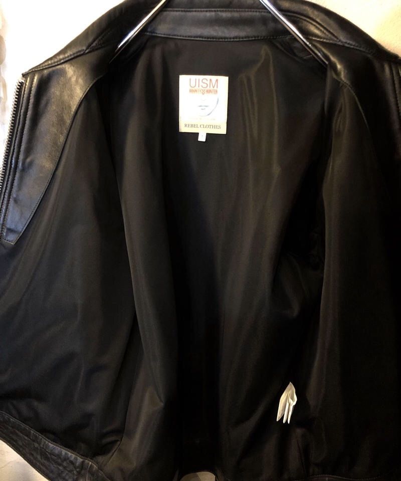 アンダーカバーBounty Hunter ブラックレザーシングルライダース アンダーカバー×BOUNTY HUNTER 11.sパンクスシングルライダース