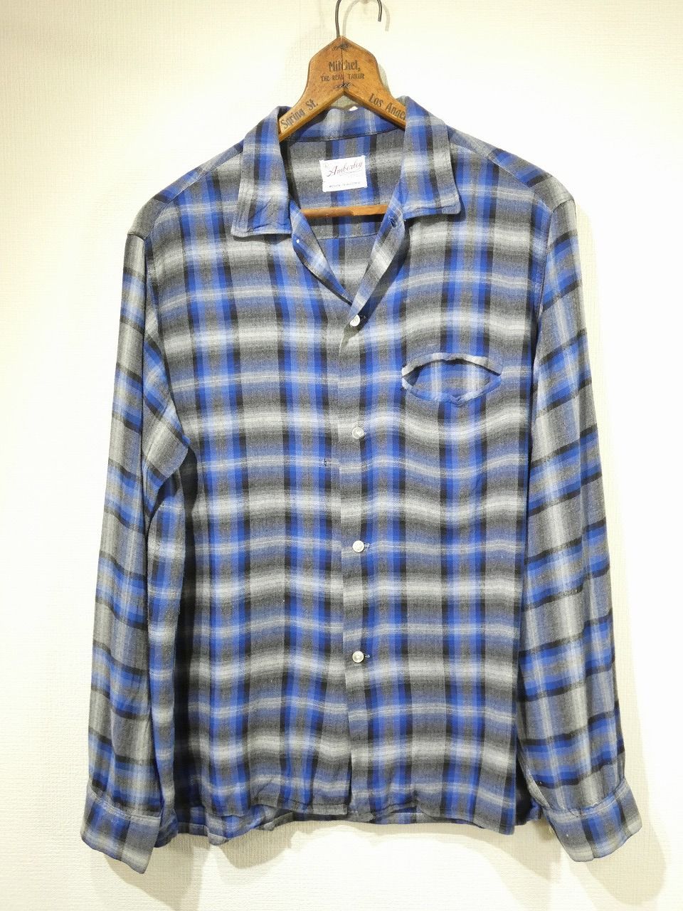 WACKO MARIA ワコマリア 長袖シャツ オンブレ レーヨン デザインL