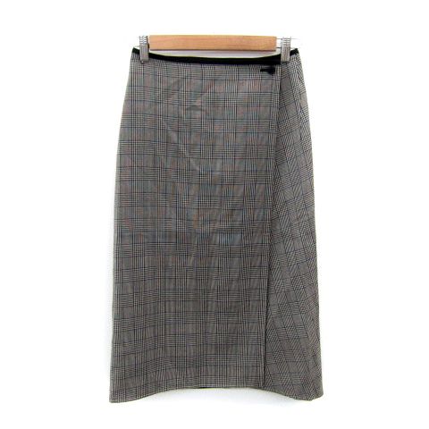 TOMORROWLAND スカート　34 トゥモローランド TOMORROWLAND フェイクスエードラップスカート