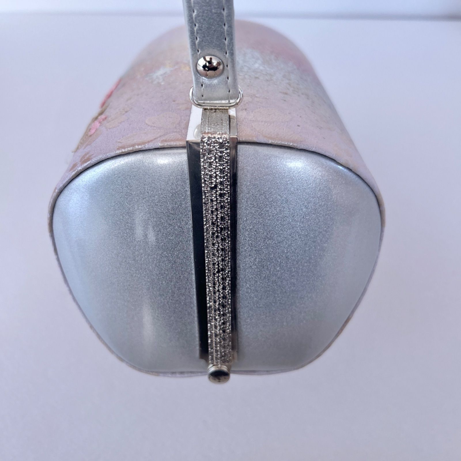 桜刺繍 ピンク×シルバー