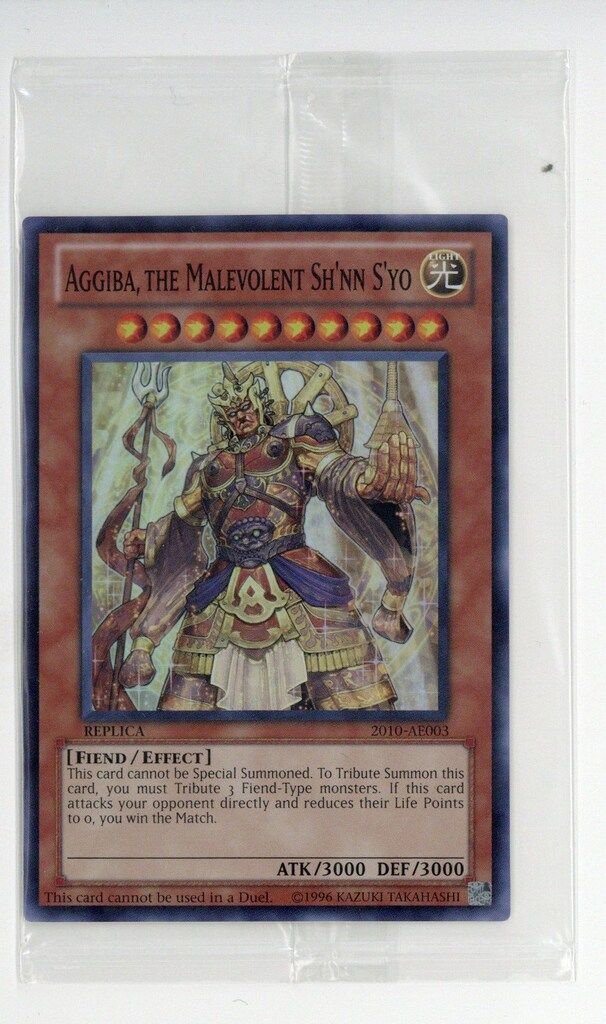 コナミ 選考会プロモ 2010-AE003 AGGIBA THE MALEVOLENT SH'NN S