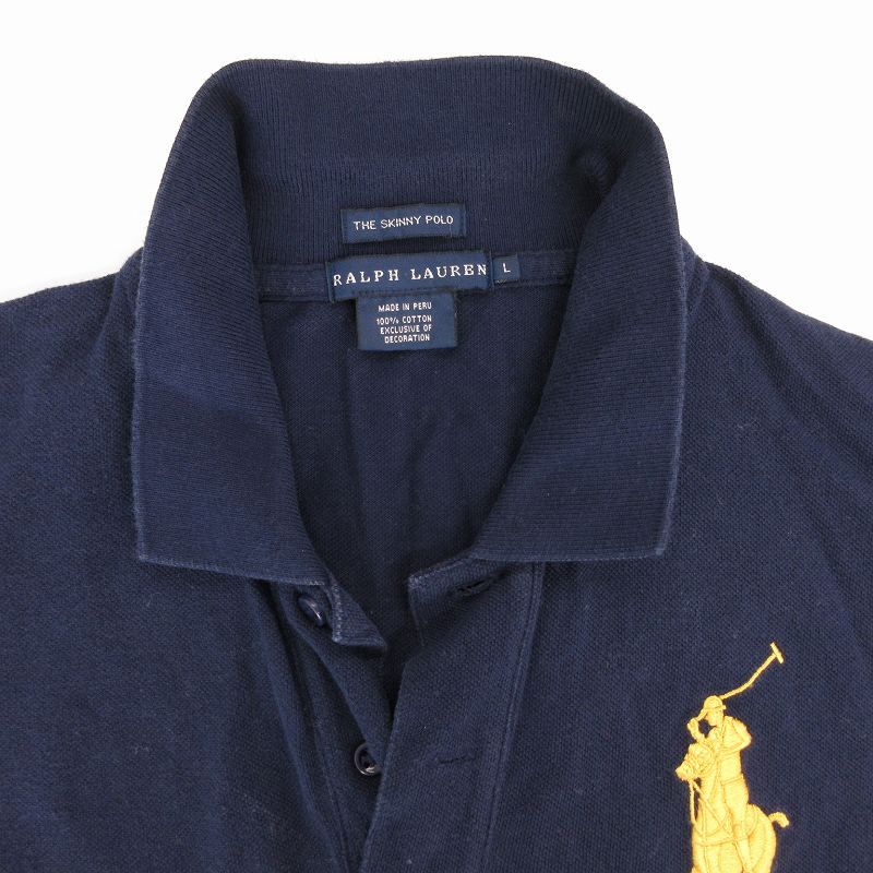 Ralph Lauren The Skinny Polo M ネイビー♡ Ralph Lauren The Skinny Polo M ネイビー - メルカリ