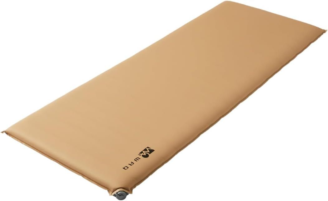 WAQ RELAXING WIDE MAT リラクシング ワイドマット 厚手 8cm 車中泊マット キャンピングマット 特殊ウレタン 軽量 r値 8.5 自動膨張 連結可能 特大バルブ搭載 災害時 防災マット インフレータブルマ