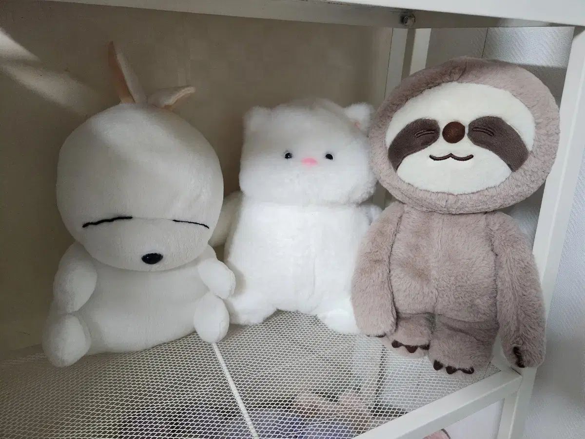 【雷市場（ポンジャン）商品韓国直送】 マシュマロ 太った猫 ナマケモノ 人形