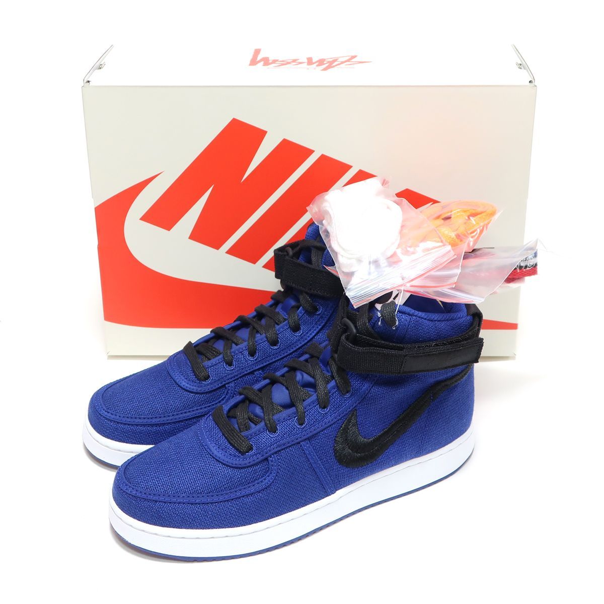 レディースサイズ 23.5cm☆STUSSY x NIKE VANDAL HIGH SP DEEP ROYAL