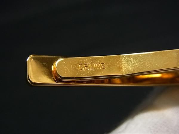 □美品□ CELINE セリーヌ ヴィンテージ マカダム カフスボタン