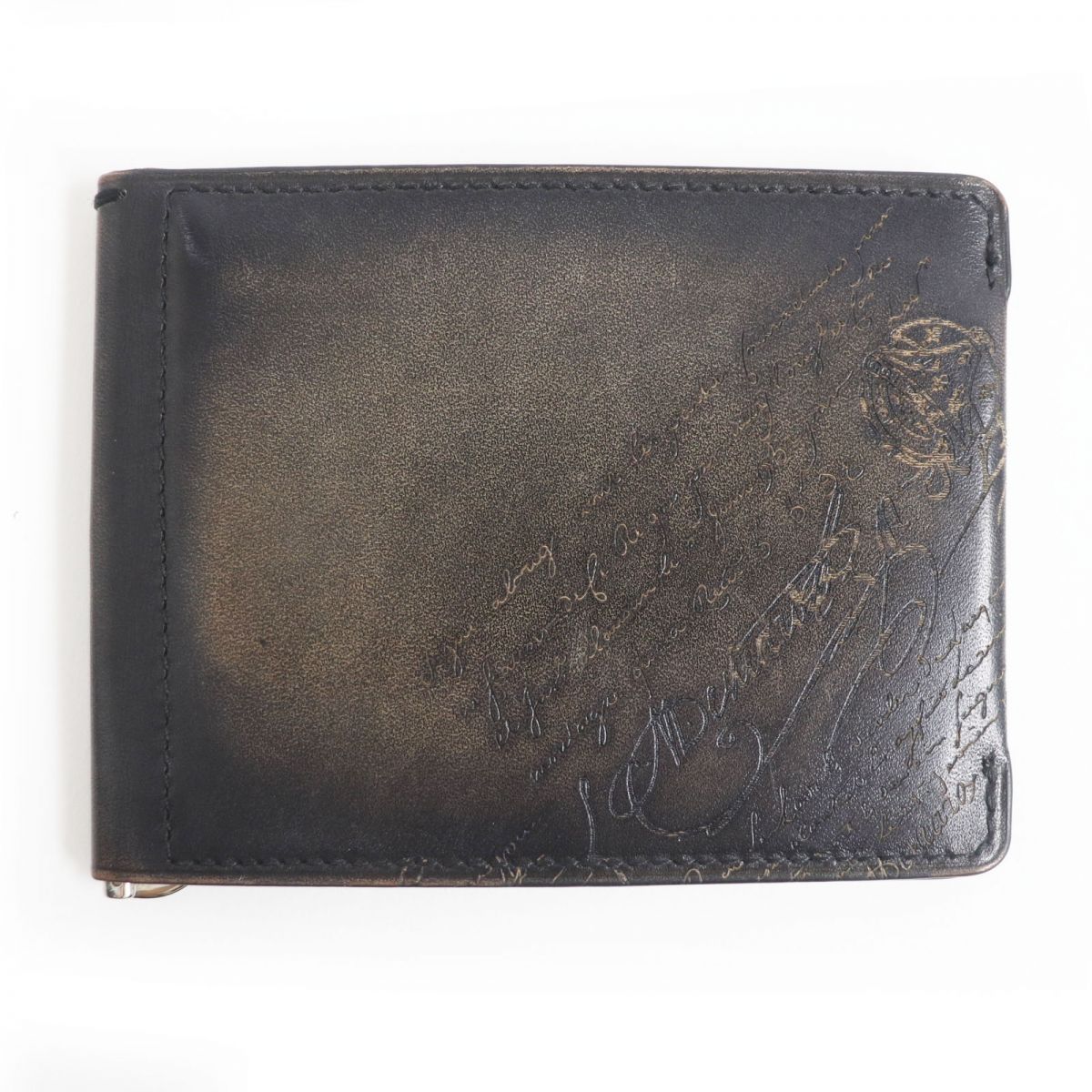 ベルルッティ マネークリップ フィギュア スクリットレザー ウォレット