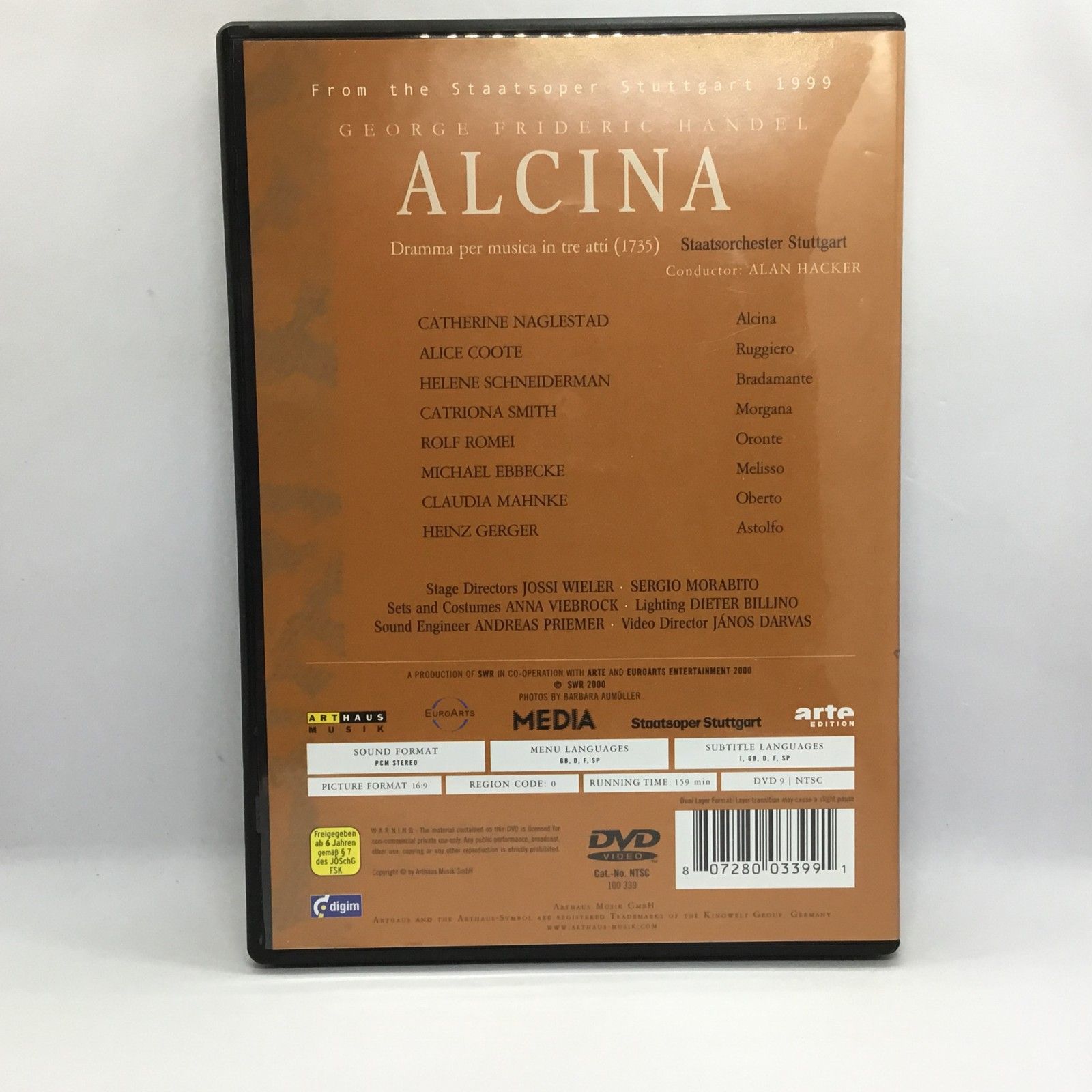 ○アラン・ハッカー / ヘンデル：歌劇「アルチーナ」(DVD) 100 339