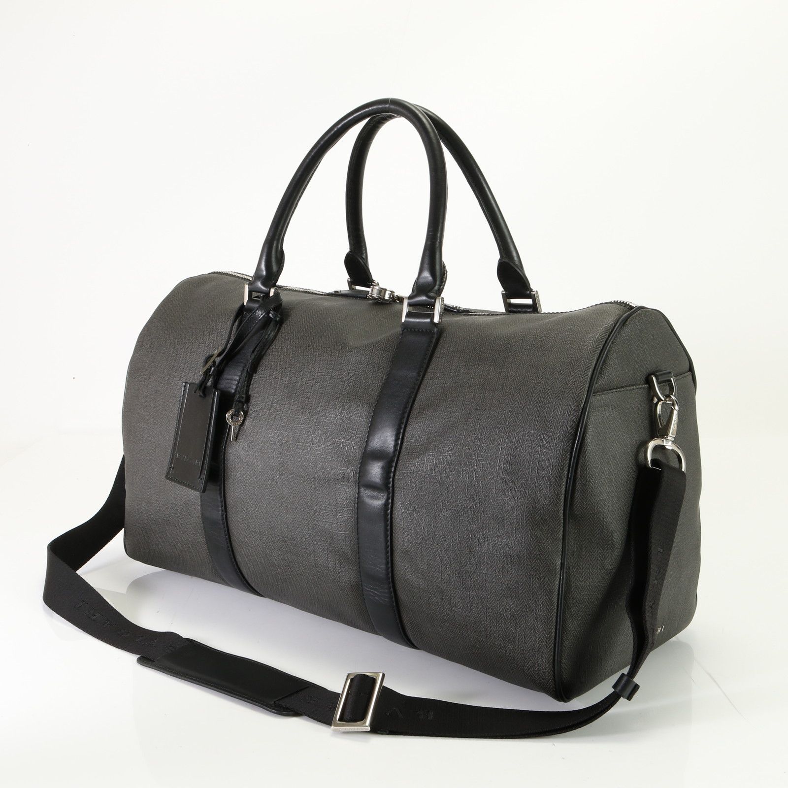 BVLGARI ボストンバッグ 黒 レザー