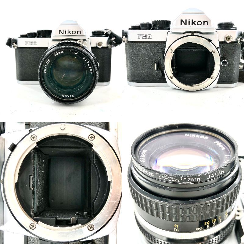 Nikon ニコン FM2 7001404 一眼レフ フィルムカメラ NIKKOR 50mm 1:1.4 レンズフード ストラップ【ND-615】