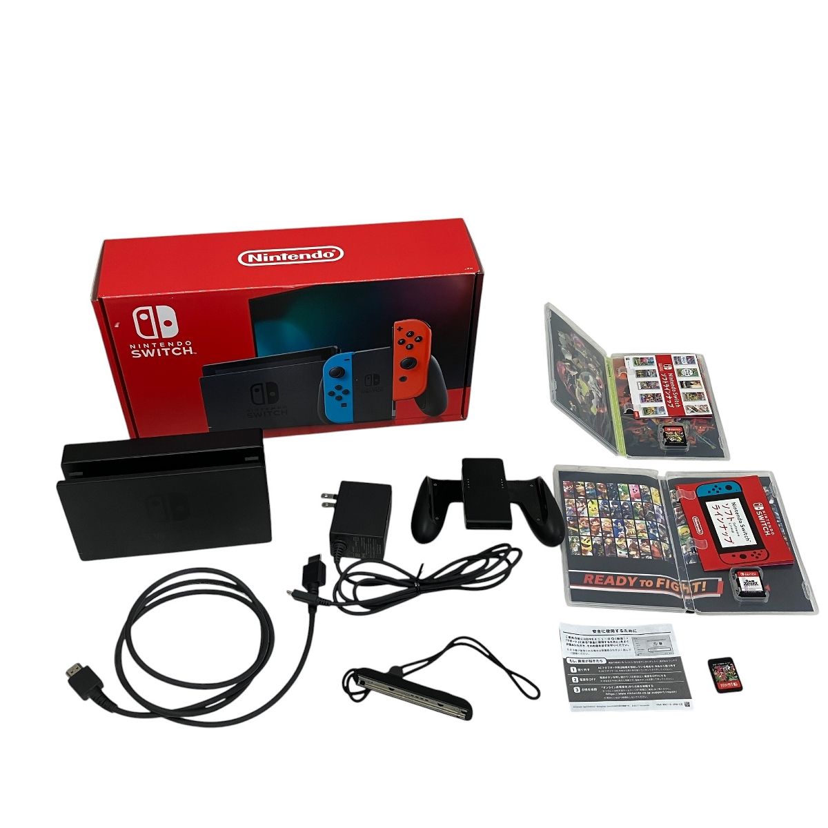 Nintendo HAC-001 Switch ニンテンドースイッチ ソフト3点付き