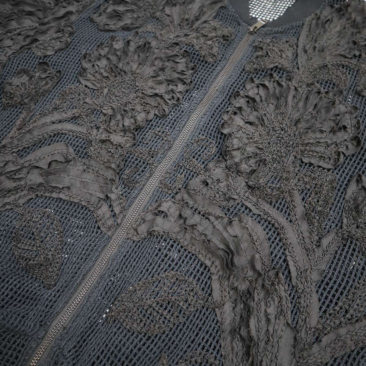 TaaKK ターク 25SS MESH EMBROIDERY ZIP BLOUSON メッシュエンブロイ