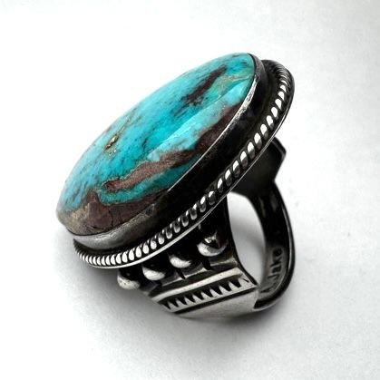 NAVAJO ナバホ Albert.Jake ターコイズシルバーブローチ NAVAJO ナバホ Albert.Jake ターコイズシルバーブローチ Albert