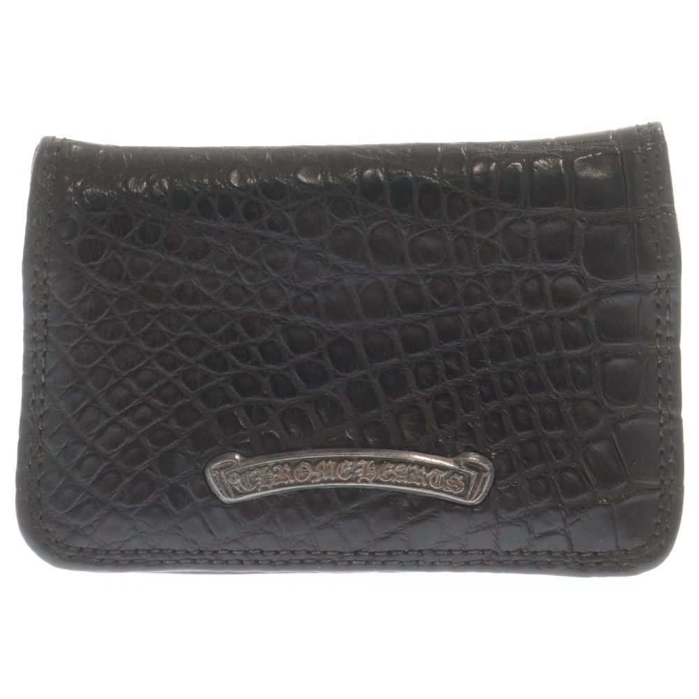 CHROME HEARTS クロムハーツ CARD CASE ALGTRレザー レザーカードケース ブラック