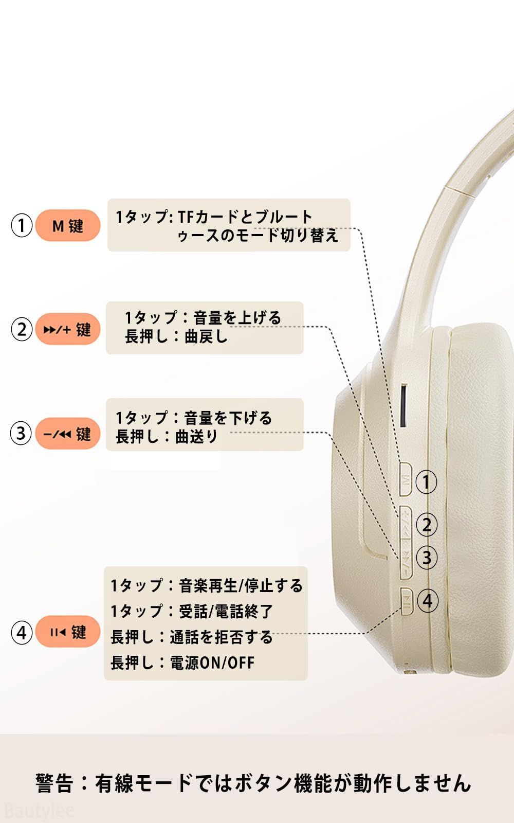 特価商品】ステレオ重低音/遅延なし/密閉型/軽量/折り畳み可能/内蔵