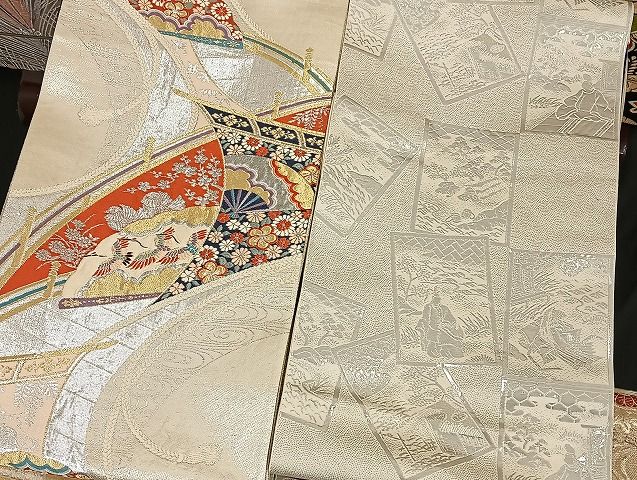 平和屋着物□袋帯 西陣 まとめて100点 鳳凰 鶴 鴛鴦 人物 向い蝶 風景  