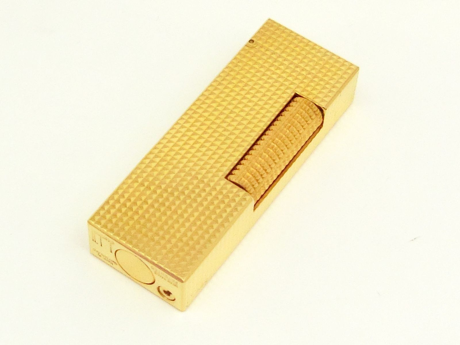 AA11104 ダンヒル ガスライター ゴールド ピラミッドカット 超 着火保証