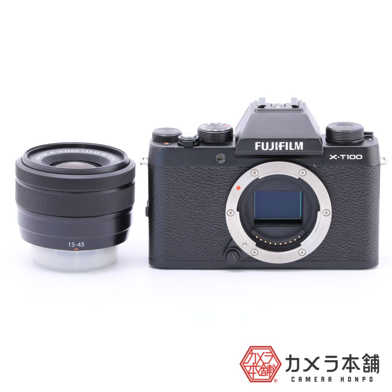 FUJIFILM ミラーレス一眼 X-T100レンズキット シャンパンゴールド X