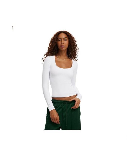売れ筋商品|||コットンオン ニット&セーター アウター レディース Women's Hold Me Long Sleeve White 送料無料】 コットンオン レディース ニット・セーター アウター