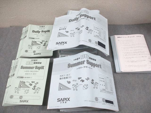 SAPIX 小6 算数 デイリー/サマーサピックス/サポート 2023年度版
