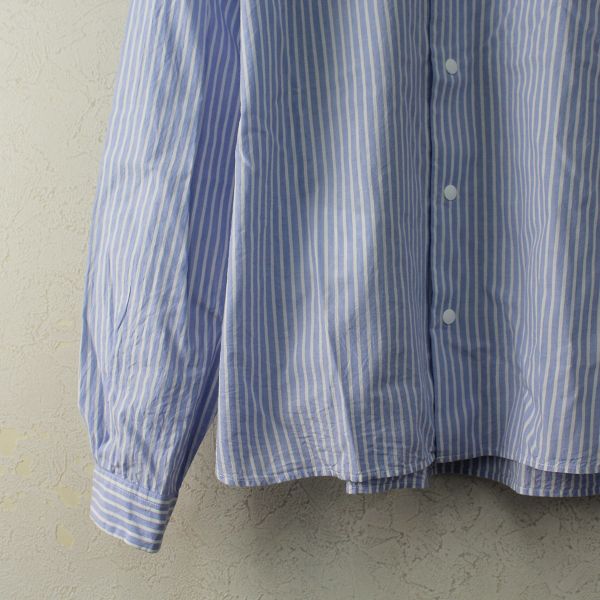 YAECA ヤエカ コンフォートシャツ ワイド S/サックスブルー