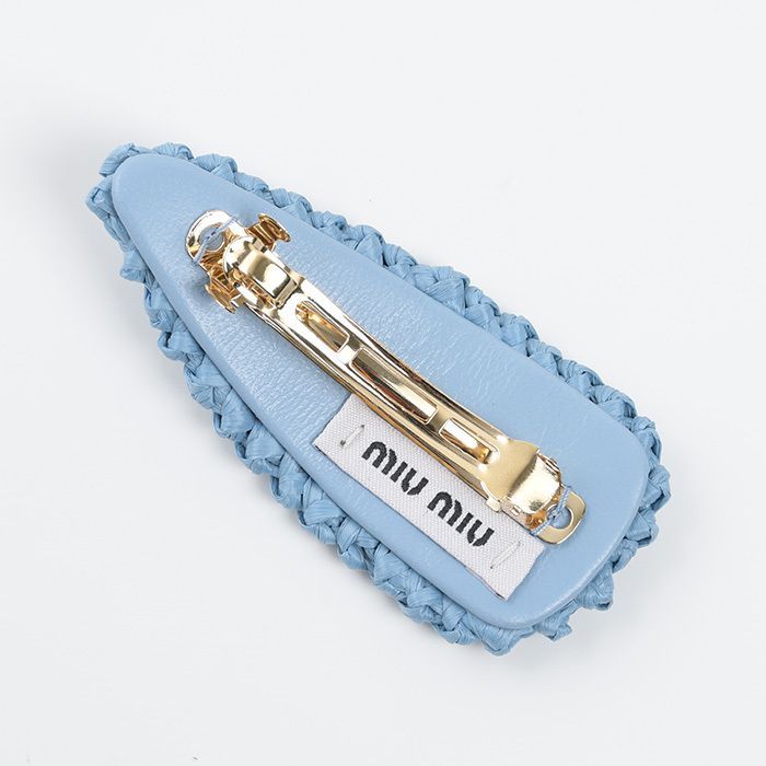 ♡Miu Miu♡ファブリック ヘアクリップ♡ MIU MIU ミュウミュウ ヘアアクセサリー クリップ アクセ