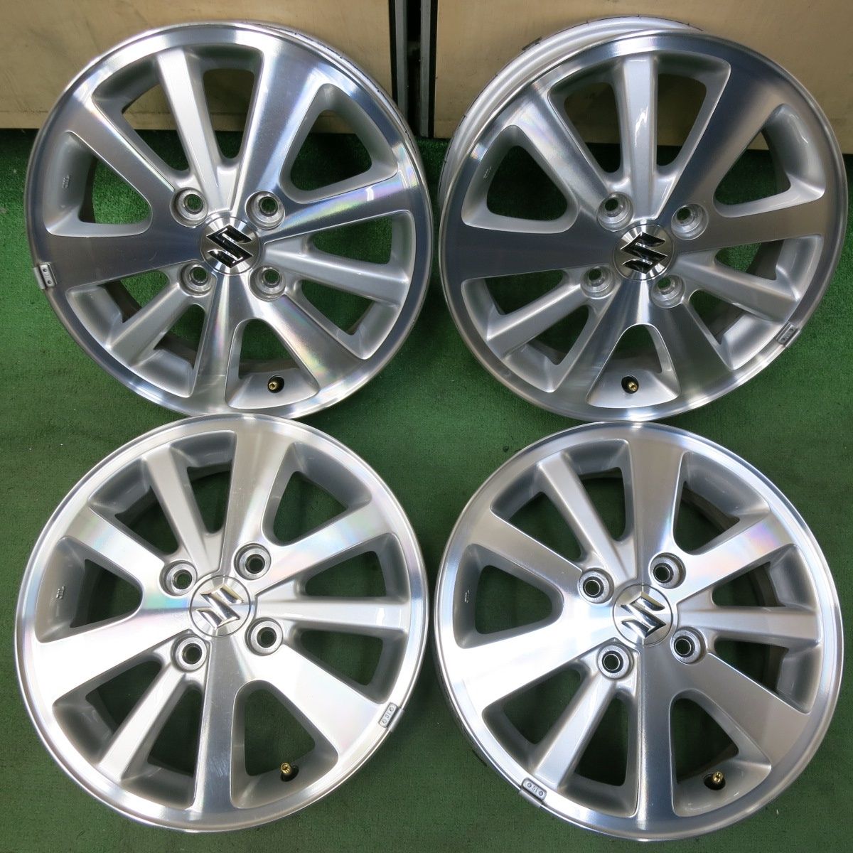 キレイ スズキ DA17W エブリイ ワゴン 純正 ホイール 14インチ 14×4.5J エブリィ エブリー PCD100|4H 5042302SYホ