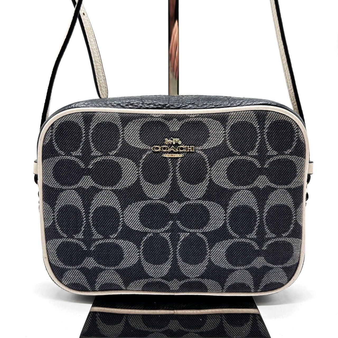 良品】 COACH コーチ シグネチャー ショルダーバッグ トートバッグ