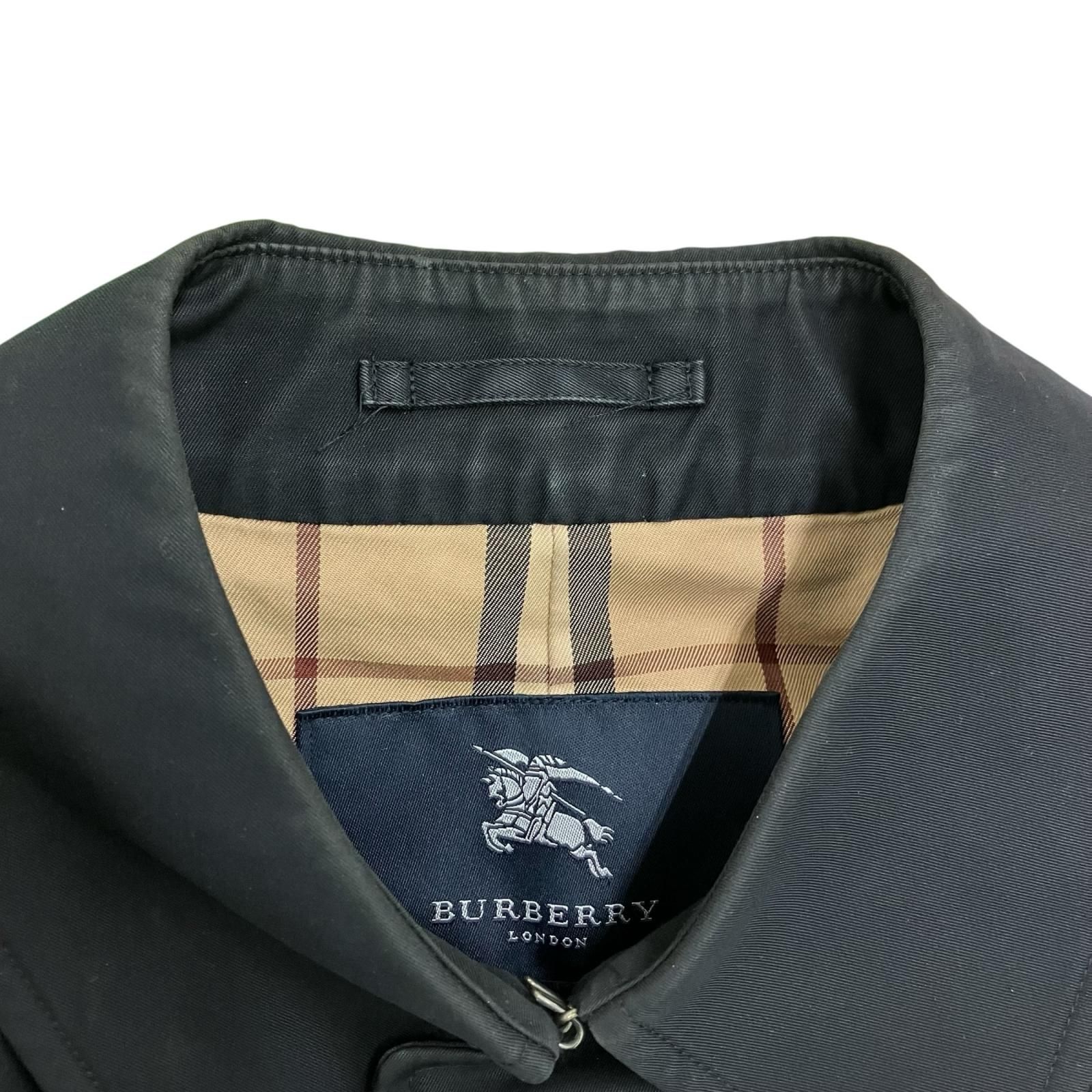 186005 BURBERRY バーバリー シングルトレンチコート ブラック