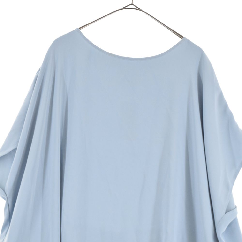 MM6 Maison Margiela (エムエムシックスメゾンマルジェラ) 20SS Peplum pleated tops ペプラム プリーツ  半袖 シャツ ブラウス ブルー S52NC0221 レディース - メルカリ