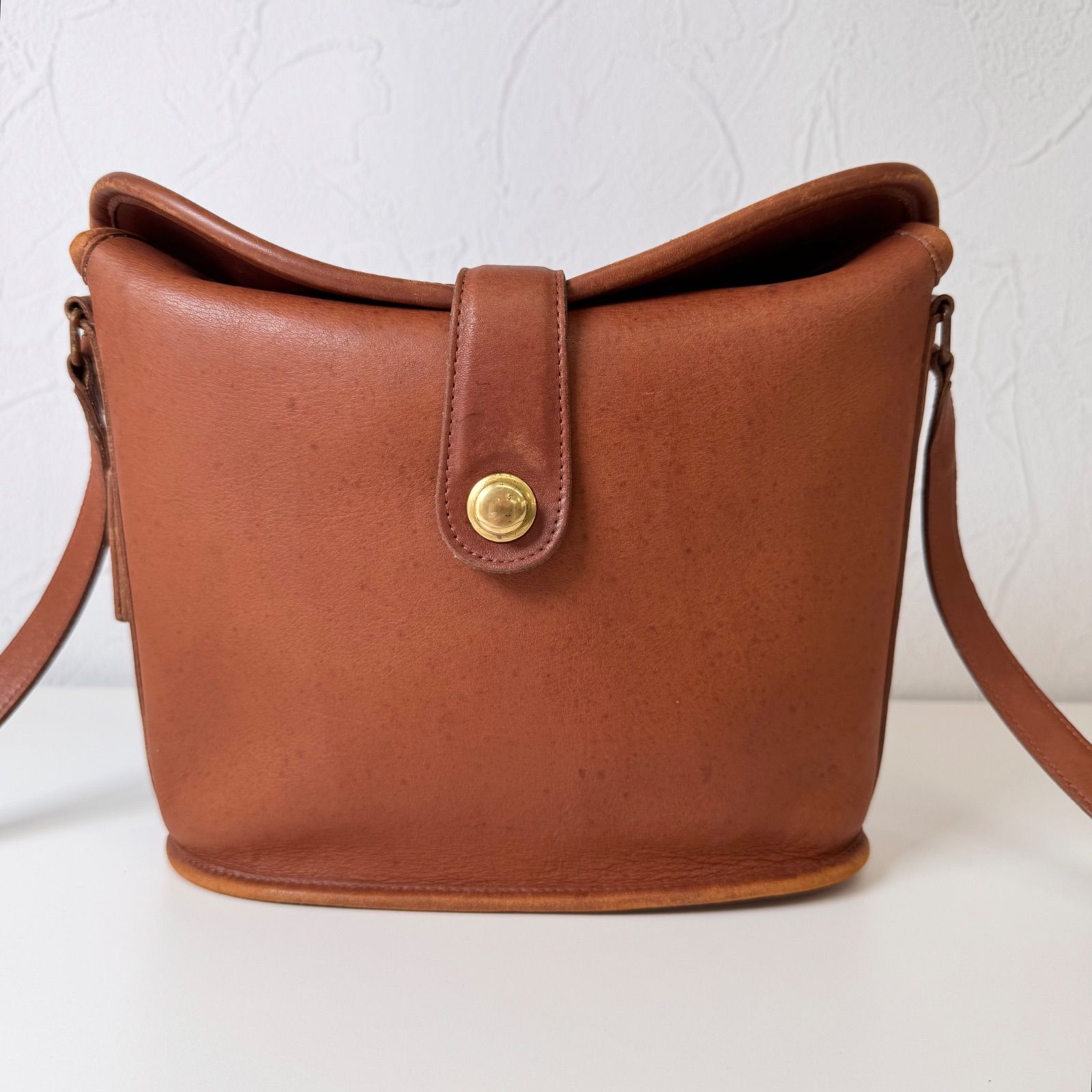 old COACH ブラウンレザー ショルダーバッグ ドイツホック 10％クーポン】 80s✨Cランク COACH オールドコーチ バナキュラ