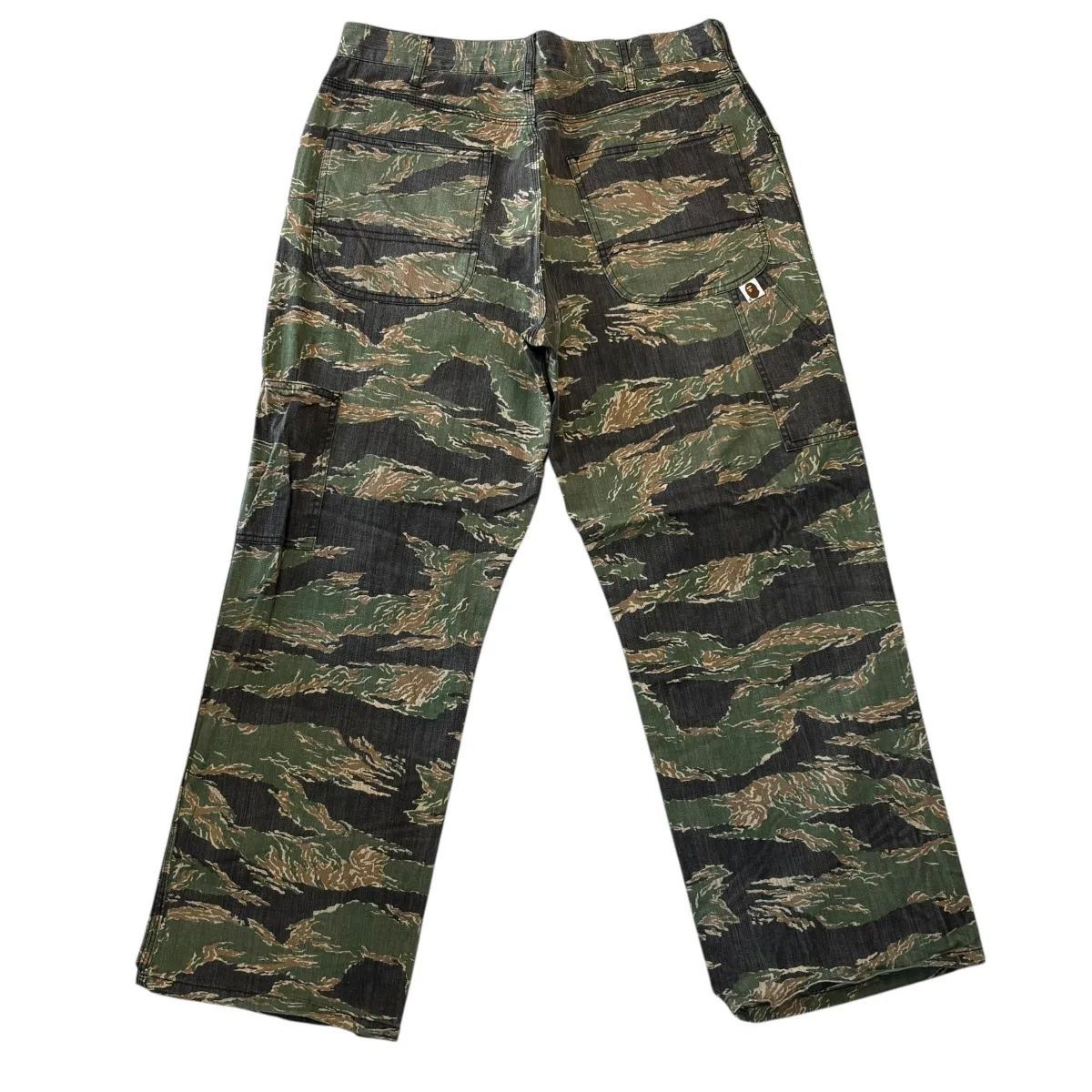 A BATHING APE TIGER STRIPE PAINTER PANTS ア ベイシング