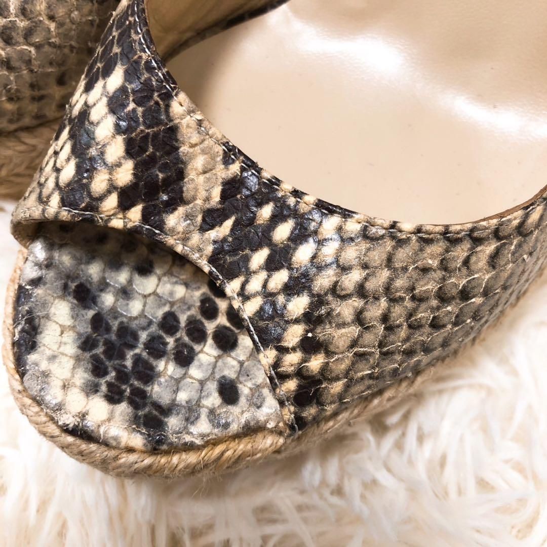  JIMMY CHOO ジミーチュウ サンダル ハイヒール ゼブラ柄 ヒョウ柄 サンダル サンダル ミュール