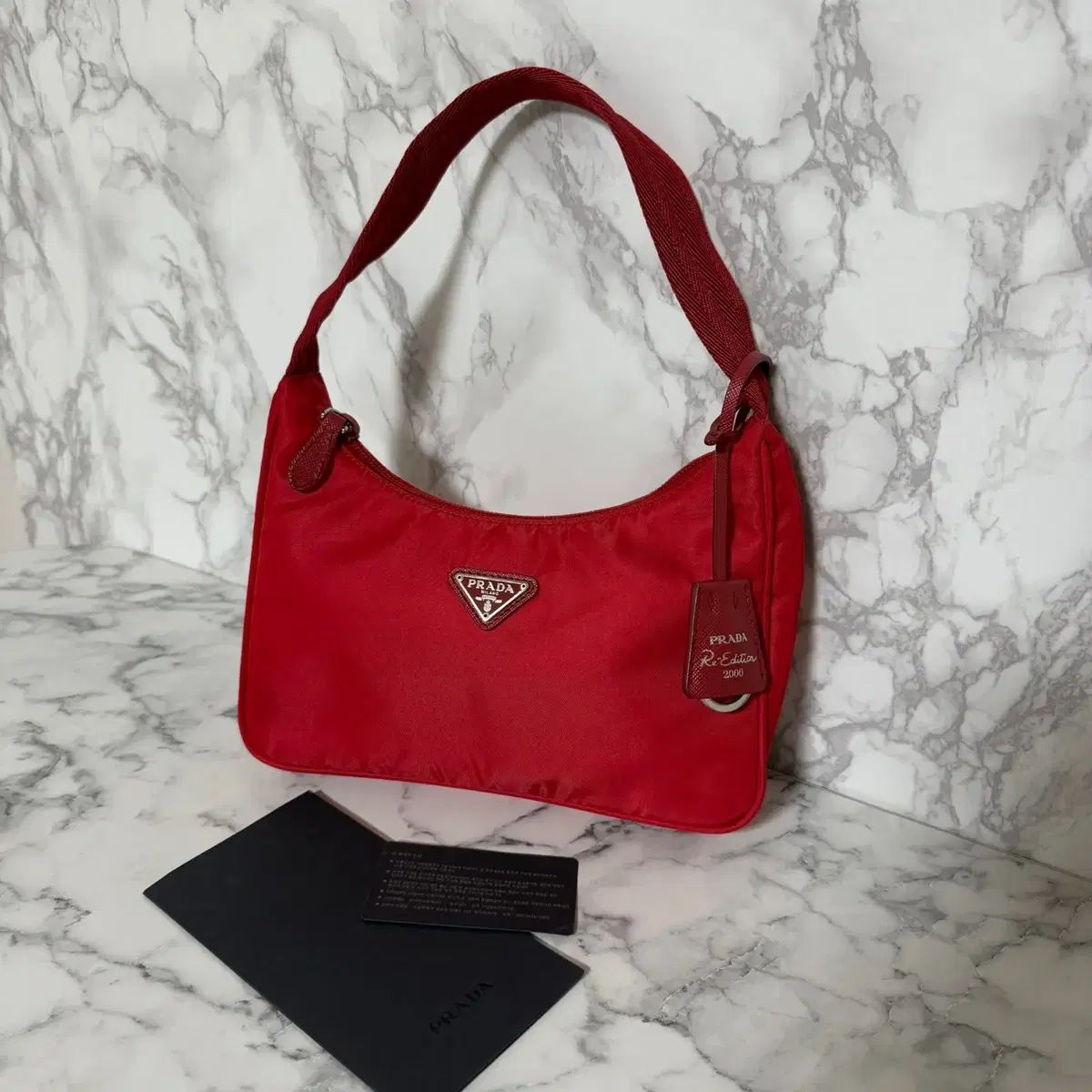 OS PRADA プラダ ホーボーバッグ Re-Edition リエディション 2000
