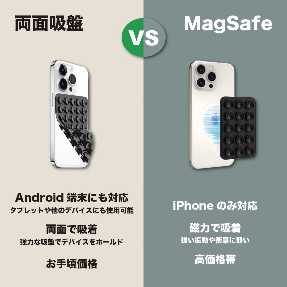 PHONE SUCKER(フォーンサッカー) カラー: ディープブルー 両面吸盤