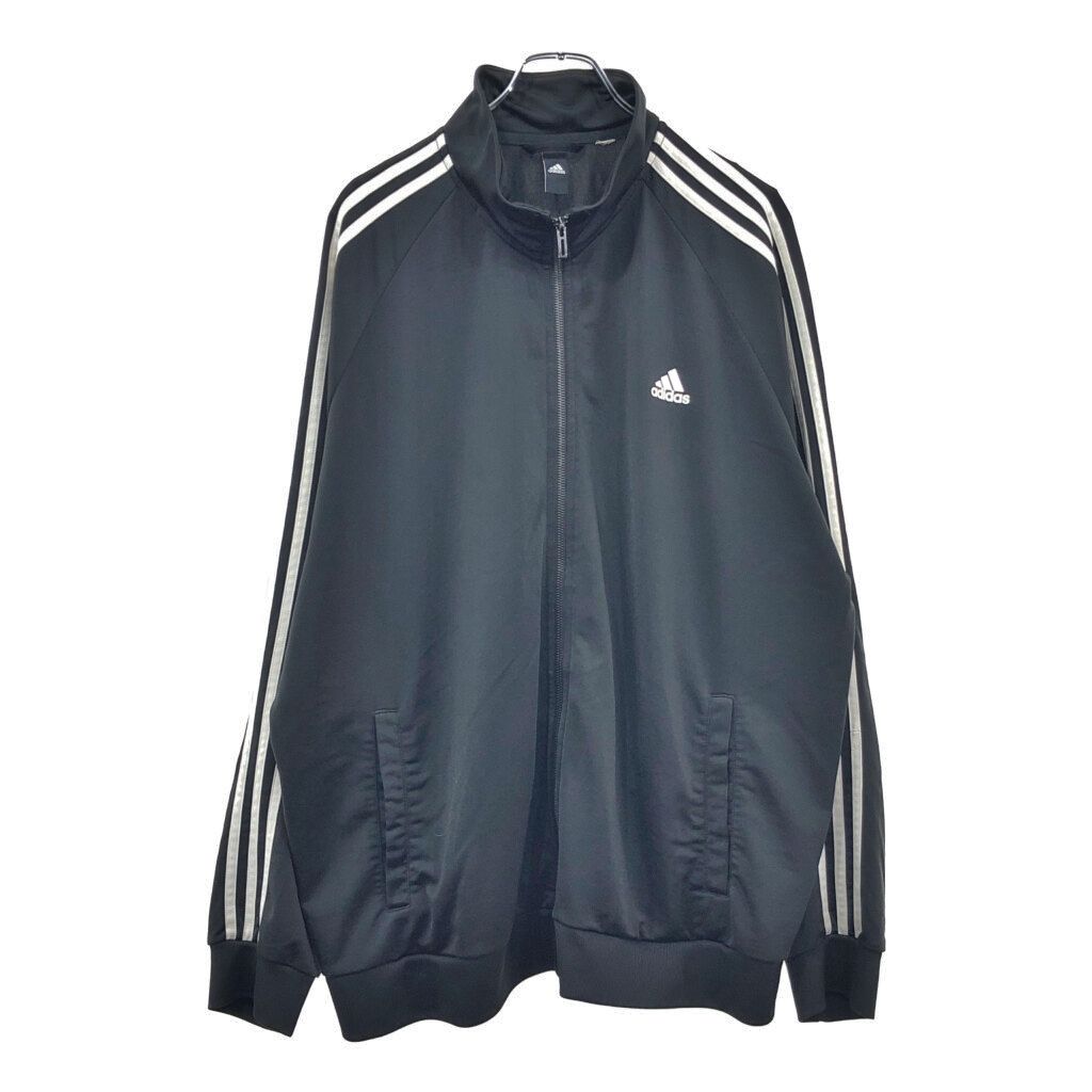 adidas アディダス トラックジャケット ブラック(メンズ XXL相当)中古