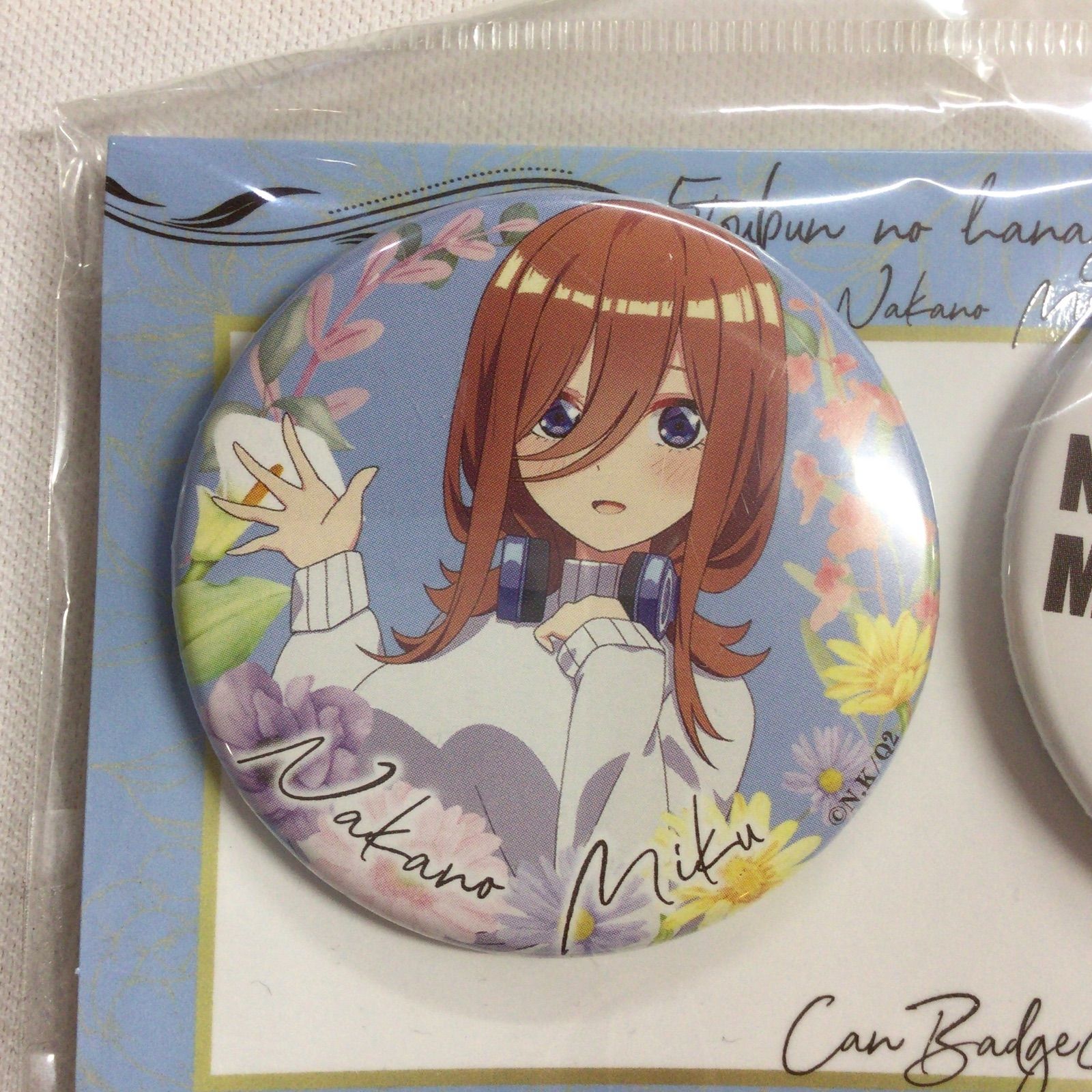 五等分の花嫁∬ 中野三玖 缶バッジセット - メルカリ
