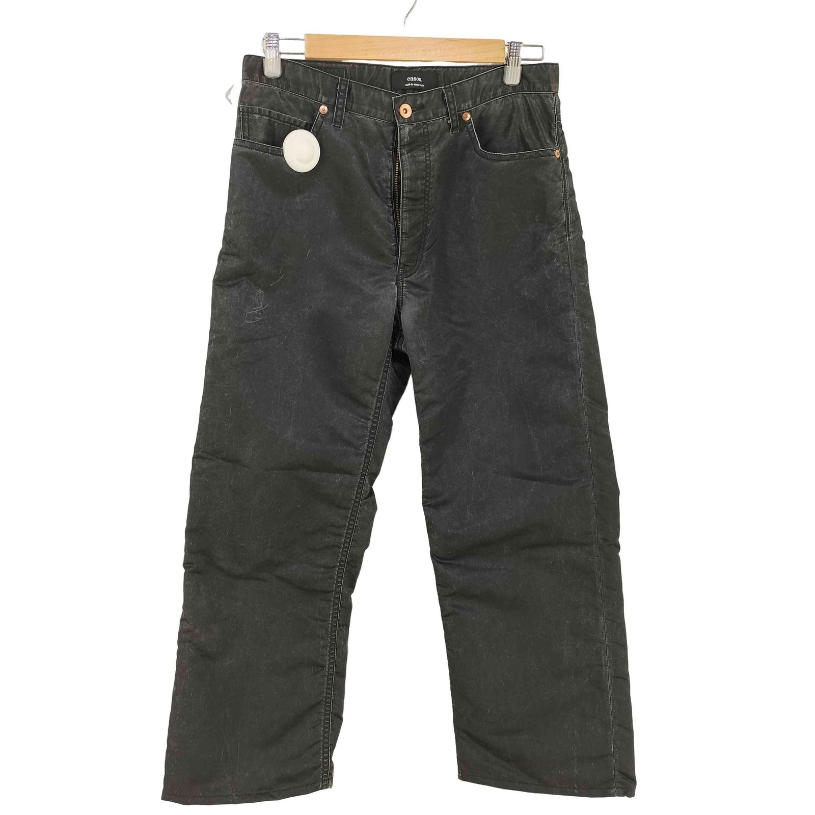 ユーズドフルギ 古着 ENSOU. ナイロンカウレザーパンツ メンズ 31